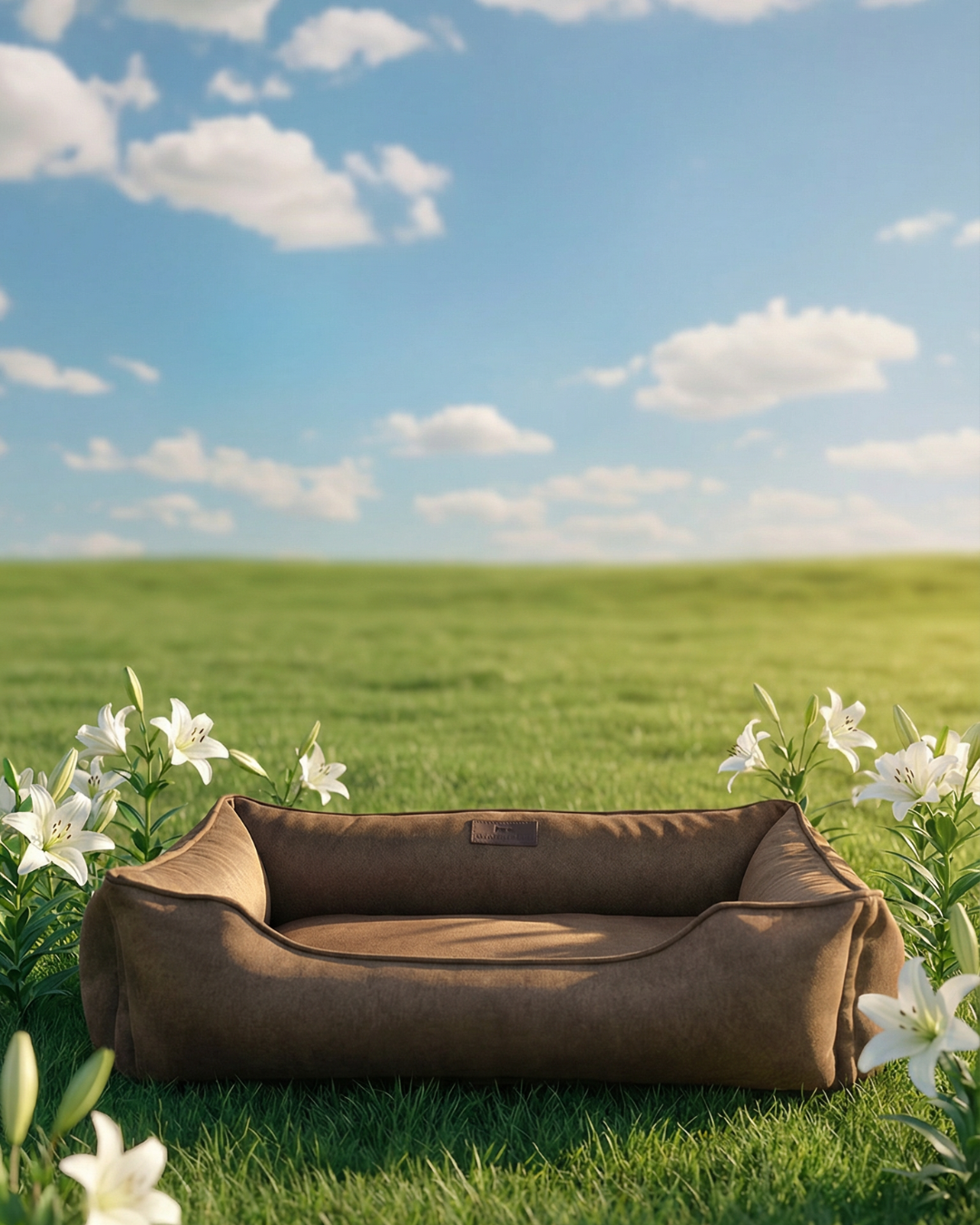 Chester & Lee | Cotton Sleeper Dog Bed Brown